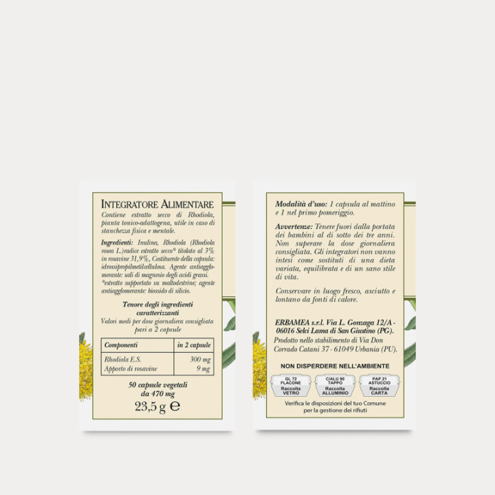 Rhodiola – 50 capsule vegetali