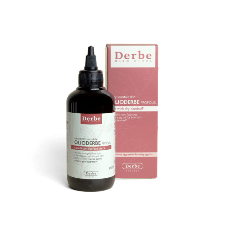 Olioderbe Propoli – olio detergente per capelli con forfora secca 200 ml