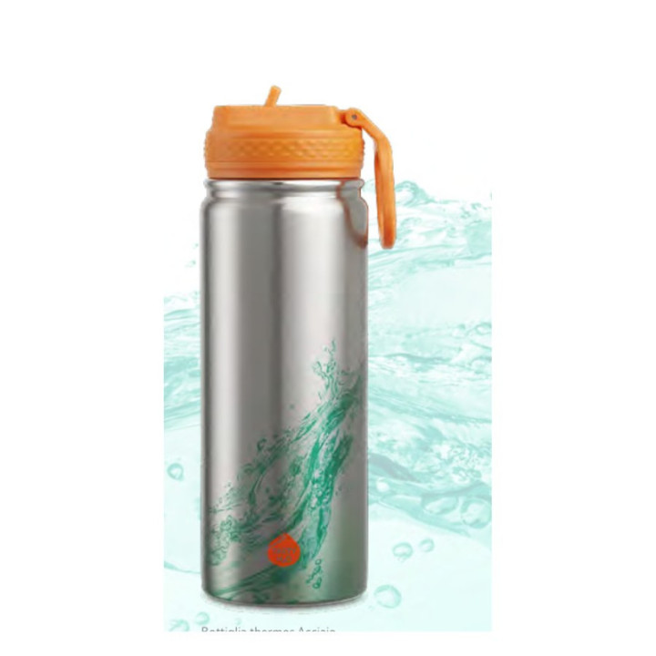 Bottiglia thermos Hydra Acciaio 550 ml – Tasty