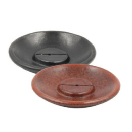 Bruciatore tondo in terracotta Ø 12 cm per incenso e carta aromatica