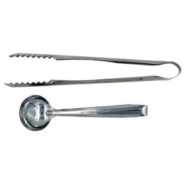 Set pinza e cucchiaino per carboncini e resine