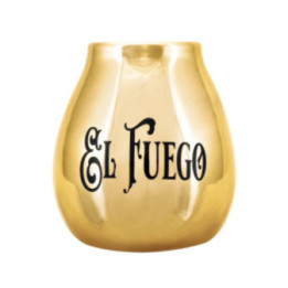 Calabaza in ceramica El Fuego oro – 350 ml