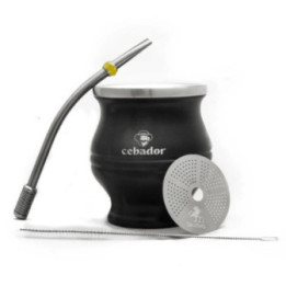 TermoColador nero – matero termico con colino e bombilla