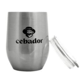 TermoLid Cebador argento – matero termico con coperchio  350 ml
