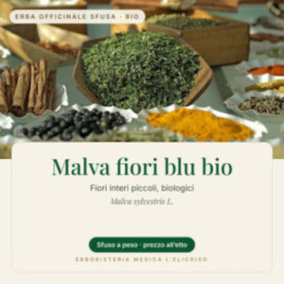 Malva fiori blu bio – sfusa  100 g