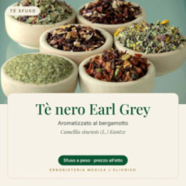 Tè nero Earl Grey – sfuso  100 g