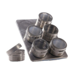 Set Giara – 6 contenitori con supporto metallico