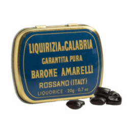 Liquirizia pura Barone Amarelli DOP – scatolina in latta 20 g